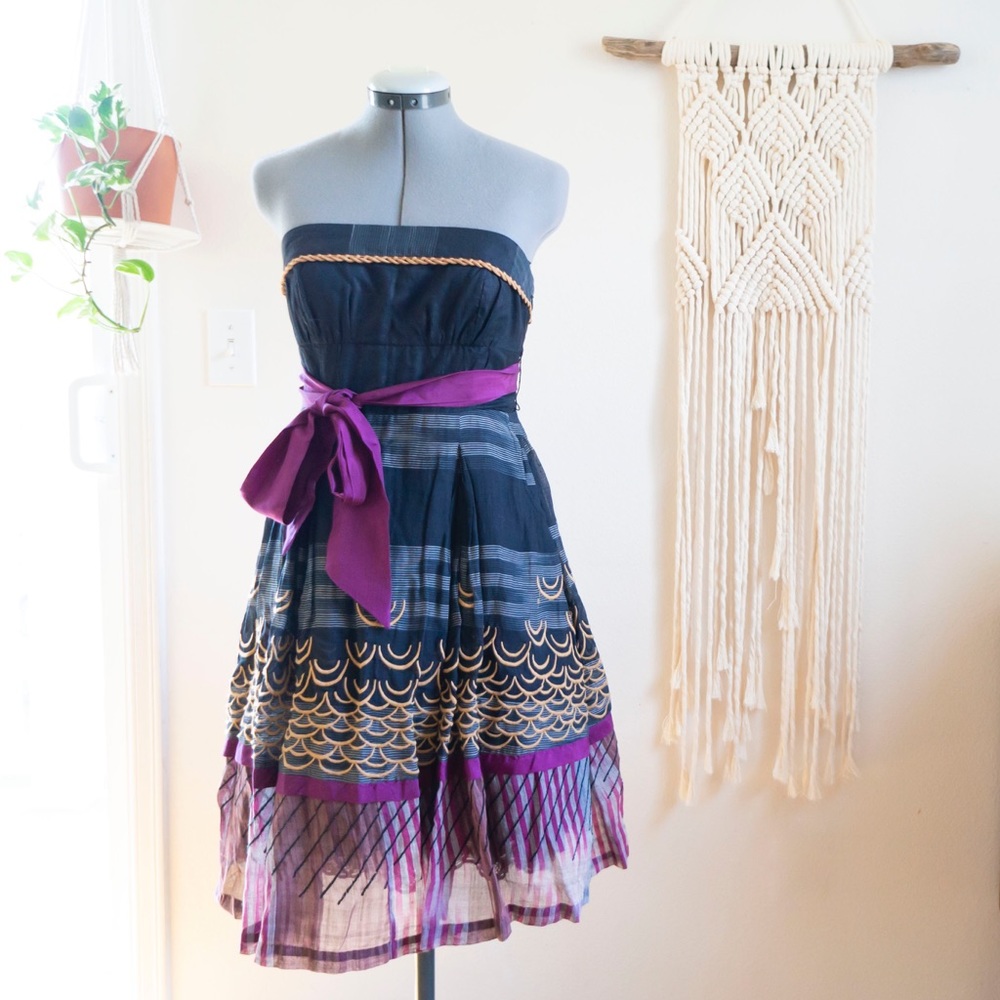 Floreat strapless party dress Anthropologie size 2